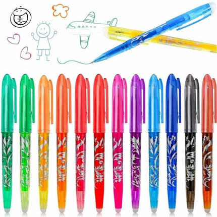 12 Colors 0.7mm Erasable Pen Gel Ink Pens For Drawing Taking Notes Handwriting