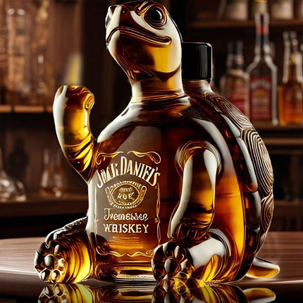 2025 Turtle Whiskey Decanter Unique Animal-Shaped Glass Bottle for Whiskey Ideal Gift