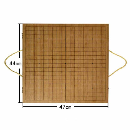 Wooden Portable Weiqi Go Game Set, Traditional Chinese Timber Strategy Board Game Gift
