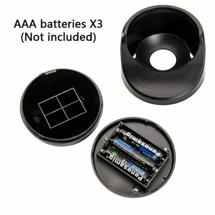 360° Battery Operated Indoor Outdoor Garden Motion Sensor Security LED Light New
