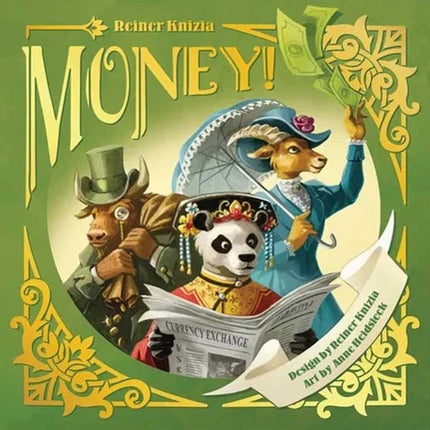 Money Card Game, Family Strategy Board Game, Fun Party Card Game for Adults & Kids