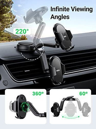 UGREEN Car Phone Mount Dashboard Suction Holder Compatible with 4.7-7.2'' Phones