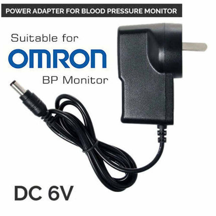 AU Power Adapter Charger for Omron Digital Blood Pressure Monitor Upper arm AC6V