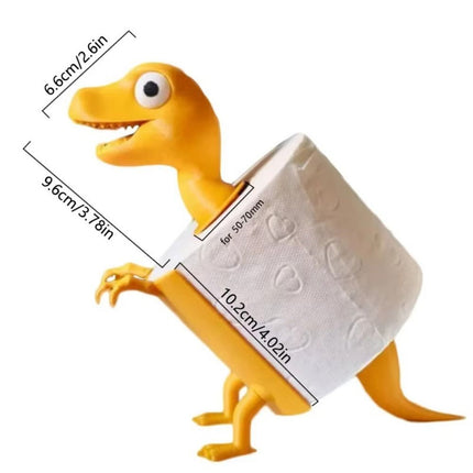 Dinosaur Shape Toilet Paper Holder Cartoon Tissue Storage Rack Paper Towel Stand
