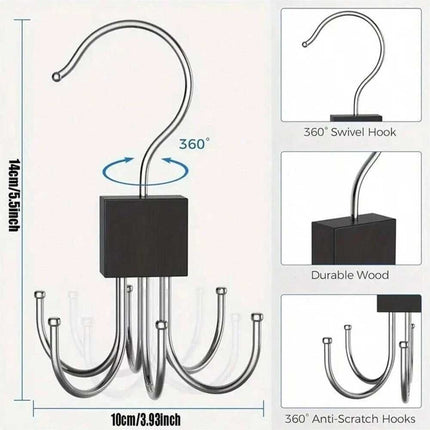 2pcs Hanger Belt Organizer Rack, Space-Saving Closet Organizer Hooks for Home