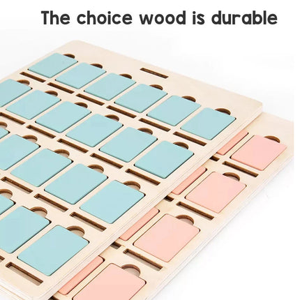 Wooden Guessing Who Board Game Logical Thinking Training Educational Toy
