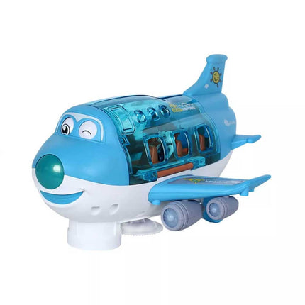 360 Rotating Electric Toy Plane Airplane with Sound Light Gift for Boys Xmas Gift