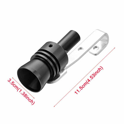 2PC XL Aluminum Car Turbo Sound Whistle, Exhaust Roar Simulator