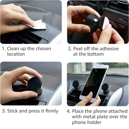 2Pcs Car Phone Holder Magnetic Universal  Phone Mount for iPhone Samsung Huawei