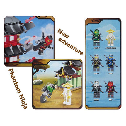 810PCS Ninjago Ninja Temple Set Building Blocks Brinquedos Infantis Presentes De Aniversário