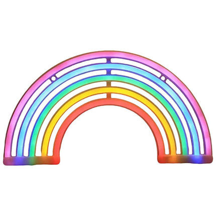 Colourful Rainbow LED Neon Lamp - Wall/Bar Mount for Home, Nursery & Children’s Room