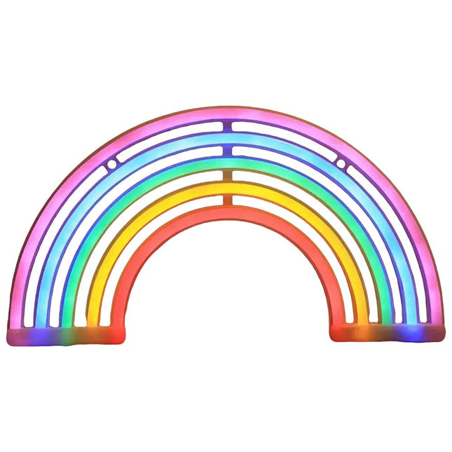 Colourful Rainbow LED Neon Lamp - Wall/Bar Mount for Home, Nursery & Children’s Room