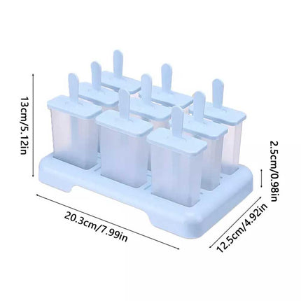 9 Cell Frozen Ice Cream Diy Pop Mold Popsicle Maker Lolly Mould Tray Pan