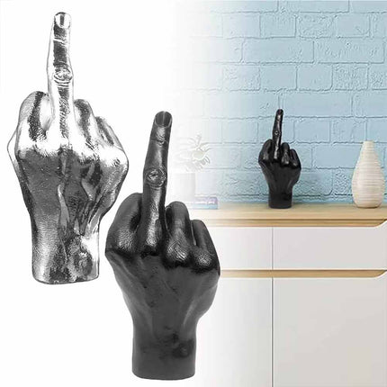 Fun Middle Finger Statue Ornament Resin Craft Decorations Home Office Sculptures