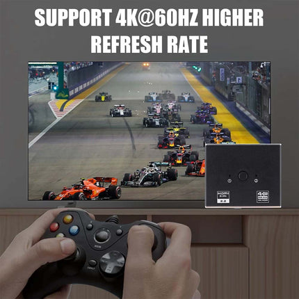 4K@120Hz HDMI 2.1 Splitter Switch 1in 2out / 2in 1out 60Hz UHD HDTV PC