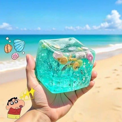 Cube Shaped Soft Squeeze Stress Ball Fidget Sensory Toy