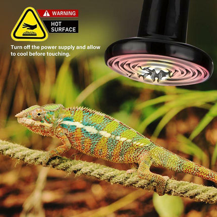 2X E27 Infrared Ceramic Reptile Heat Bulb, 50W/75W/100W/150W/200W