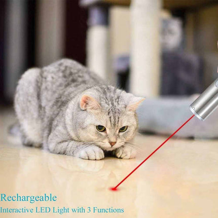 6PCS Mini Cat Dog Pet Toy Red Laser Light LED Pointer Pen Lazer Interactive Training