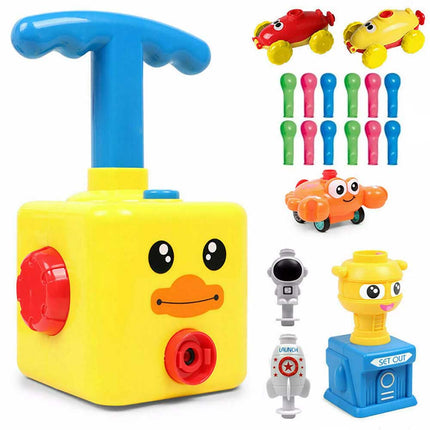 Inertia Balloon Powered Car Balloon Launcher Toy Kid Creative Science Experiment