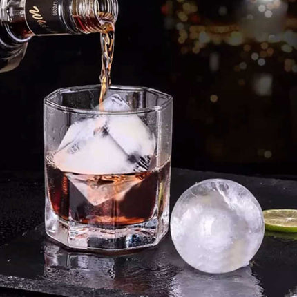 8 Grid Large Ice Ball Maker Whiskey Mould Big Mold Sphere Round Silicone Ice Cube Tray
