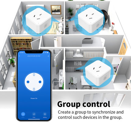 16A Smart WiFi & Zigbee AU Plug Voice Control Outlet for Alexa & Google Home