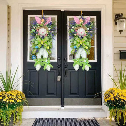 Easter Bunny Rabbit Wreath Decor Front door Party Decor Wedding Decor Spring