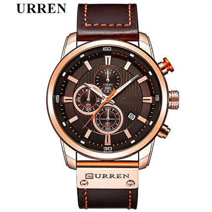 Waterproof Multifunction Chronograph Quartz Sports Casual Wrist Watch for Men