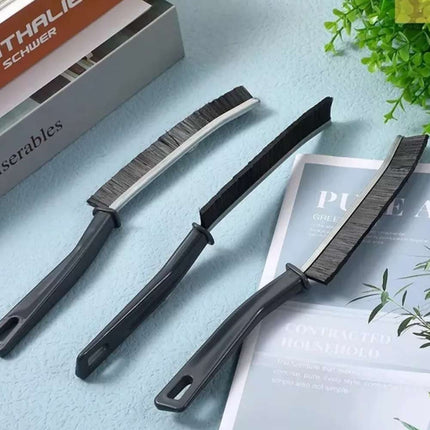 3 Pack Multifunctional hard bristle Recess Crevice Brush House Gap-Cleaning Tool