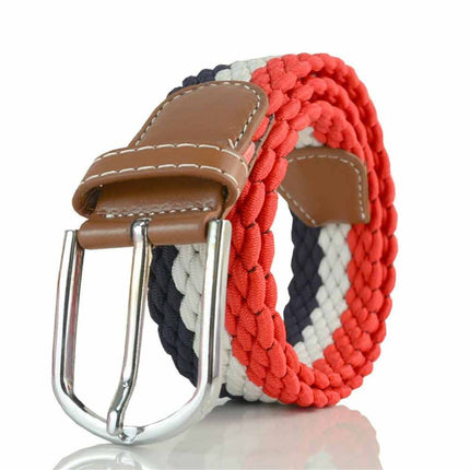 Men Women Kids Tween Striped Sports Formal Casual Pants Buckle Belt