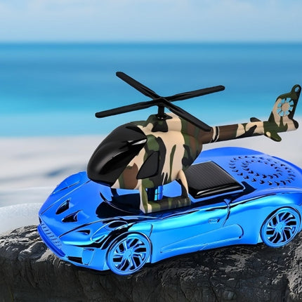 Solar-Powered Rotating Helicopter Car Air Freshener Ornament