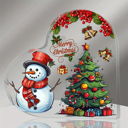 Christmas Ornament Heart Shaped Acrylic Gift Ornaments Furniture for display