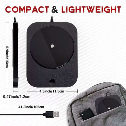 3 Levels Smart USB Coffee Mug Warmer Tea Milk Cup Heater Pad Heating Plate