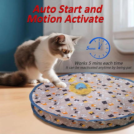 Smart Cat Toys Interactive Chirping Hide and Seek Cat Catching Game Ball