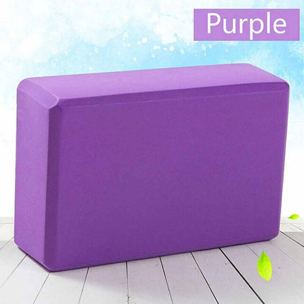 2PCS Yoga Blocks Brick Foaming Home Exercise Practice Fitness Gym Sports Random Color