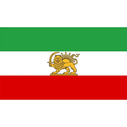 Historic Iran Lion and Sun Flag 90x150cm Persia Traditional Iranian Flag