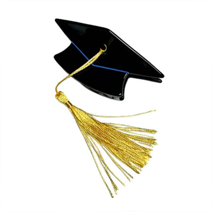 2X Graduation Cap Tassel Hair Clip, Mini Graduation Cap Hair Claw, Graduation Decoration