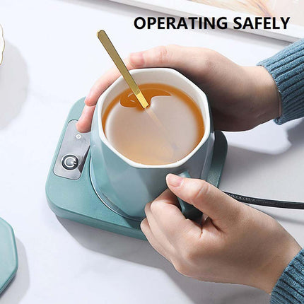 16W Electric Coffee Mug Warmer Portable Cup Warmer Home Office Heating Coaster