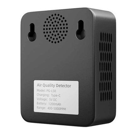 5 in 1 Air Quality Monitor CO2 TVOC HCHO Detector Temp Humidity USB Rechargeable