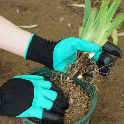 Anti-Slip Waterproof Gardening Gloves with Claws, Wear Resistant for Digging & Planting