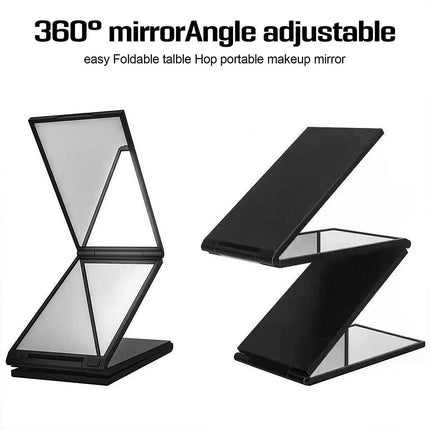 4-Way 360° Mirror for Self Haircut DIY, Adjustable Telescopic Bracket
