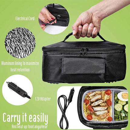 Car 12V Portable  Microwave 12V Heated Electric Lunch Box Food Warmer