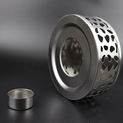 Teapot Base Round Candle Heater Stainless Steel Tea Coffee Milk Warmer Home