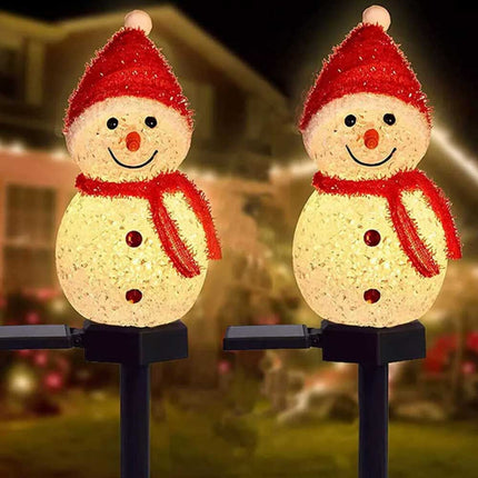 Solar Powered LED Snowman Light Decors Outdoor Garden/Yard Stake Lamp Christmas