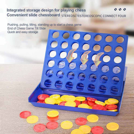 Large Connect Four In A Row 4 In A Line Board Game Kids Educational Toy Games