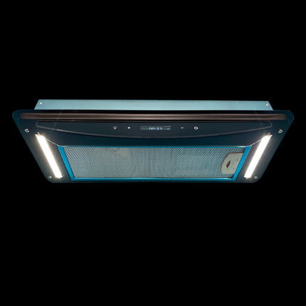 Flush mount caravan / rv / marine rangehood x 12v fan and led lights