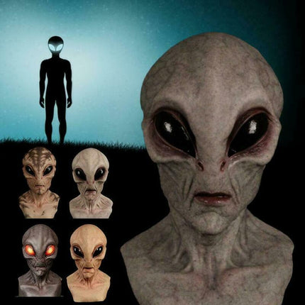 Alien Latex Mask Scary Horror Masks Comfortable Soft Halloween Cosplay Props