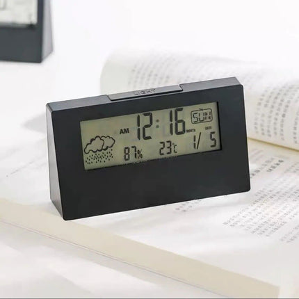 LCD Digital Temperature Humidity Meter Home Hygrometer Alarm Clock Thermometer