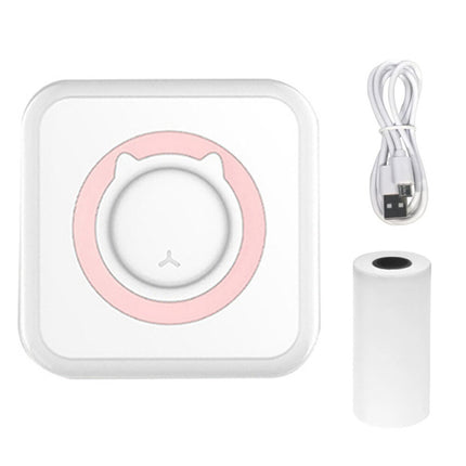 Mini Bluetooth Inkless Thermal Printer, Portable Photo & Label Maker with Paper Rolls