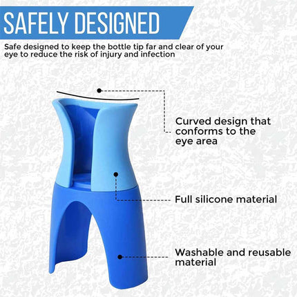 Eyedrop Bottle Dispenser, Portable Eye Drop Applicator, Reusable Eye Aid