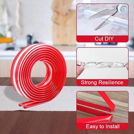 5M 10mm Thick Baby Safety Foam Bumper Table Edge & Corner Protector Guard Strip